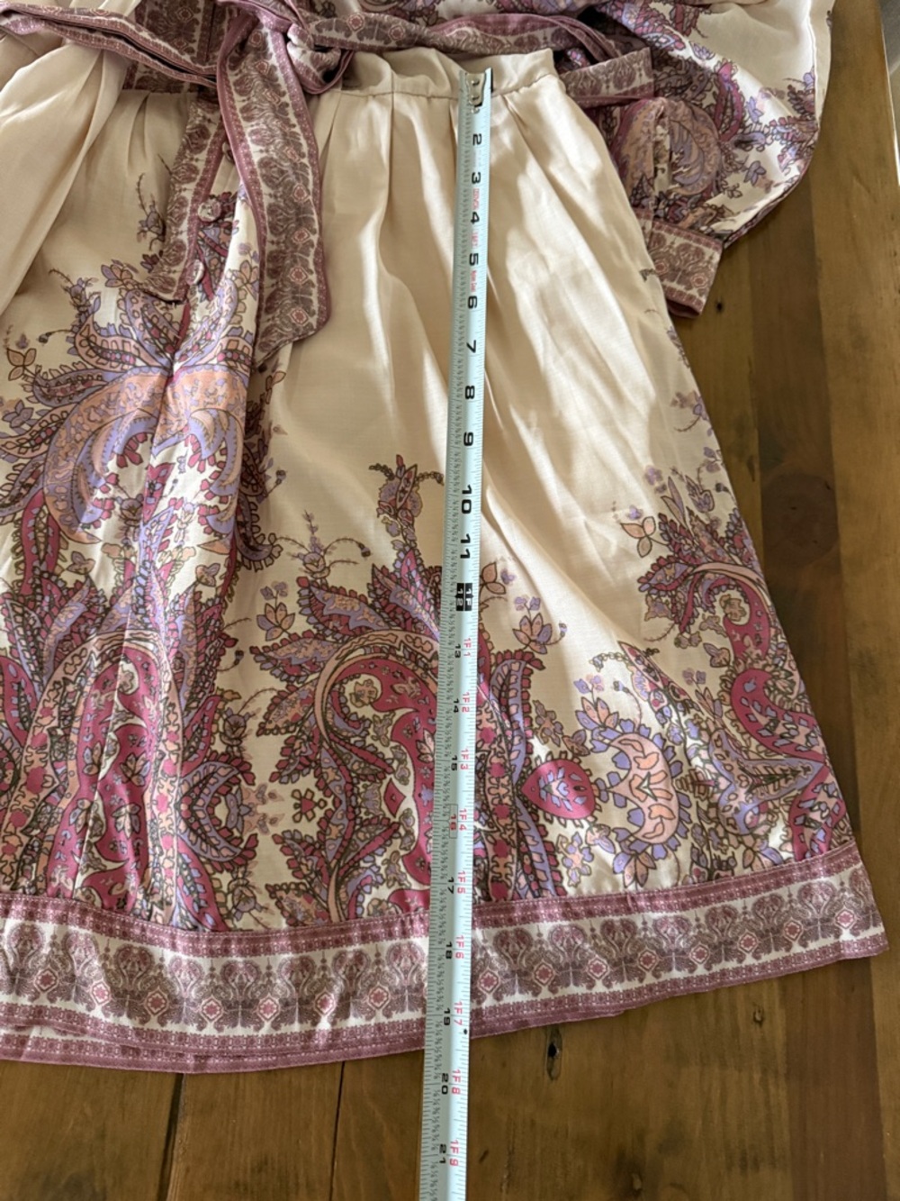 Lena Pink and Cream Paisley Dress - Picture 10 of 11